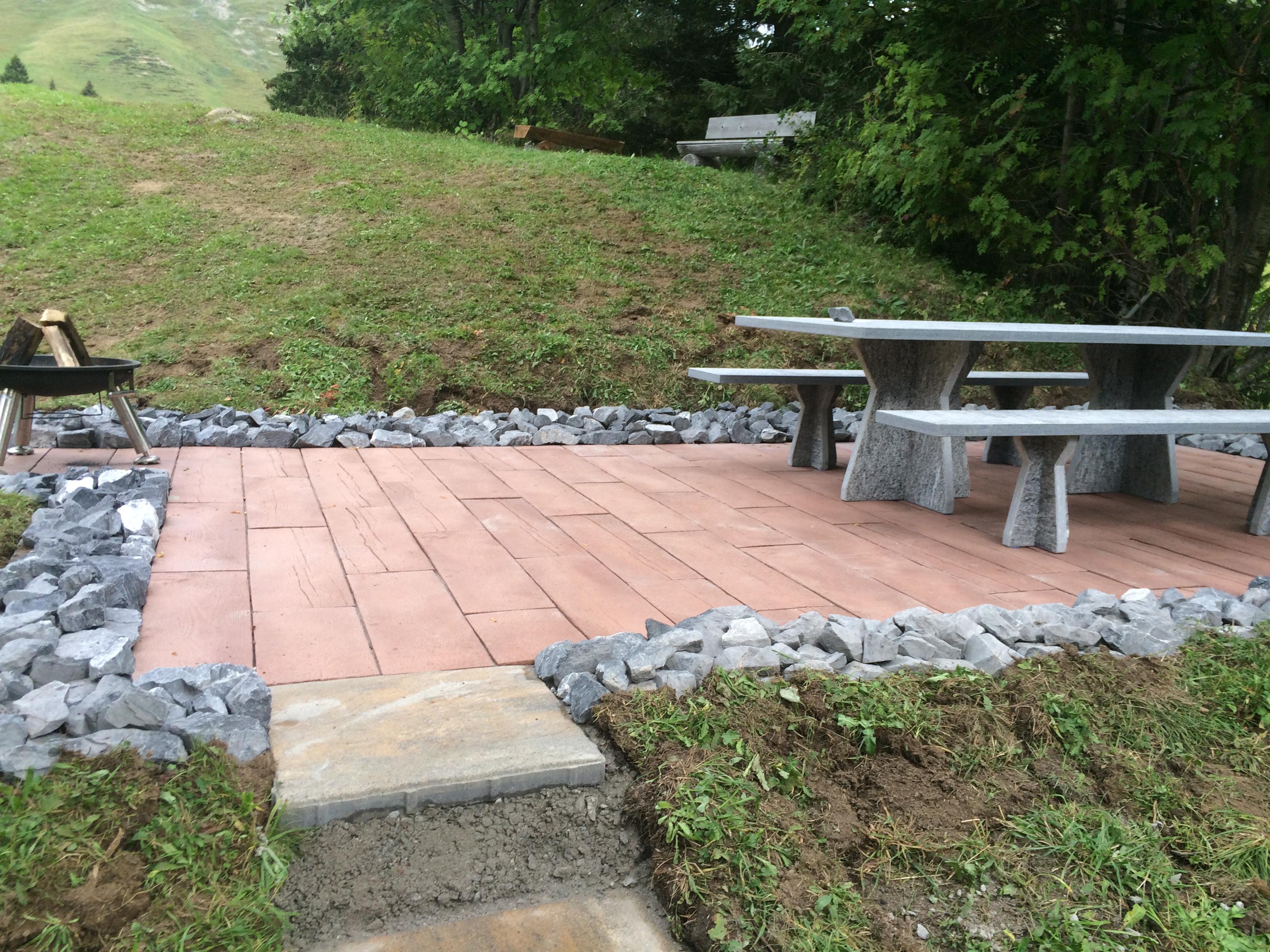 Sitzplatz mit Grill Sitzplatz mit Grill