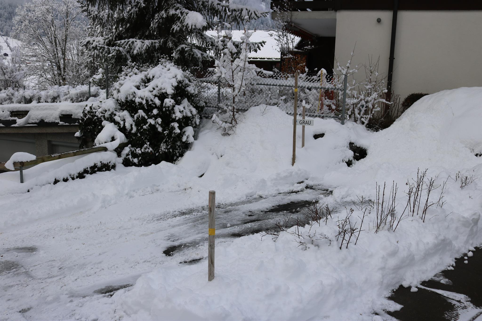 Parkplatz im Winter Parkplatz im Winter