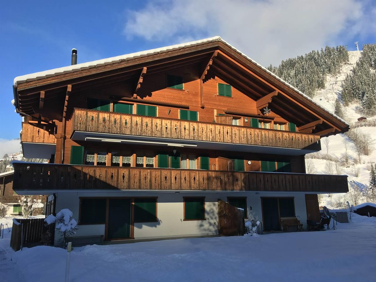 Rückansicht Chalet LenkDänk Rückansicht Chalet LenkDänk