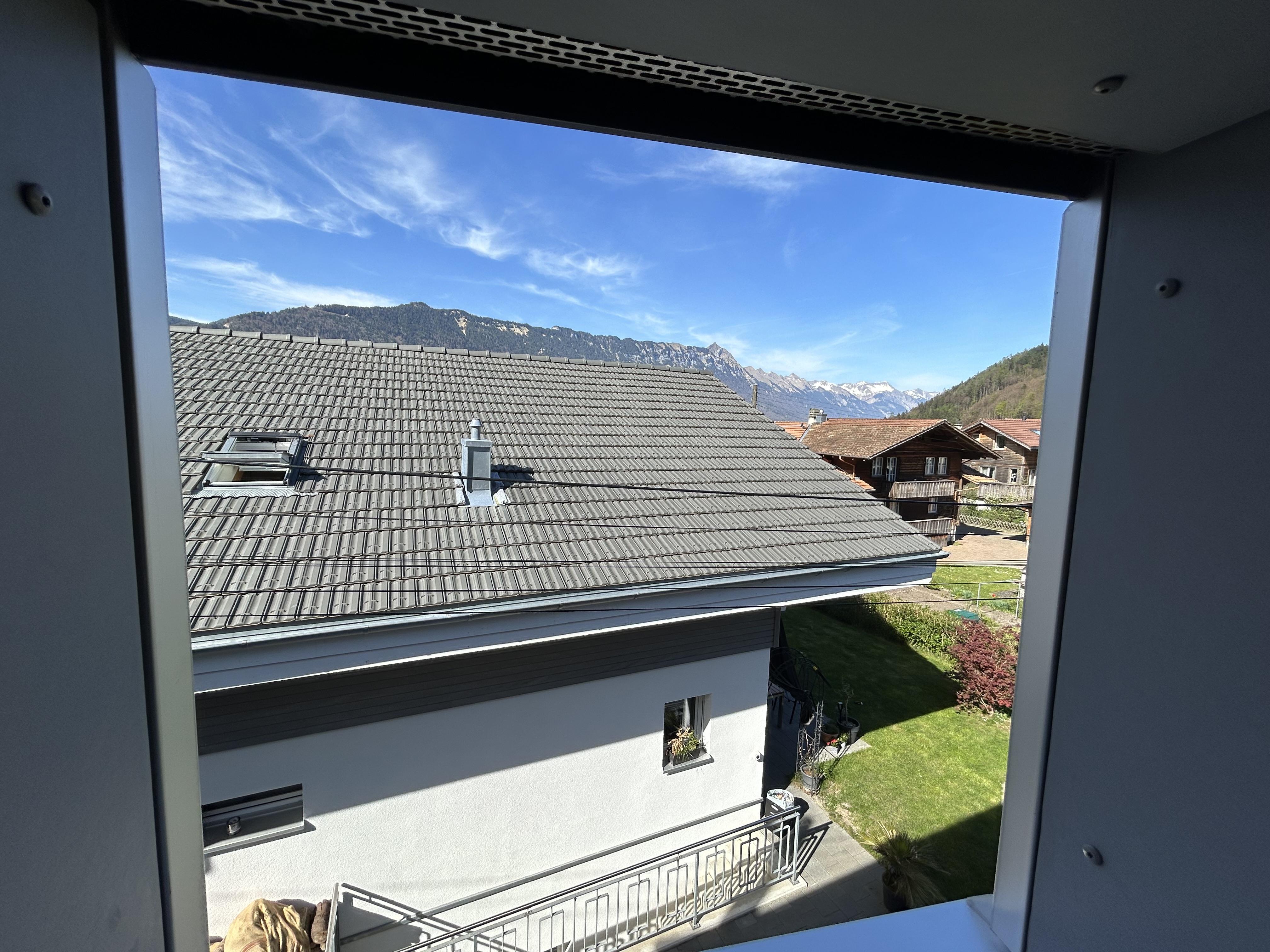 Blick aus dem Badezimmerfenster Blick aus dem Badezimmerfenster