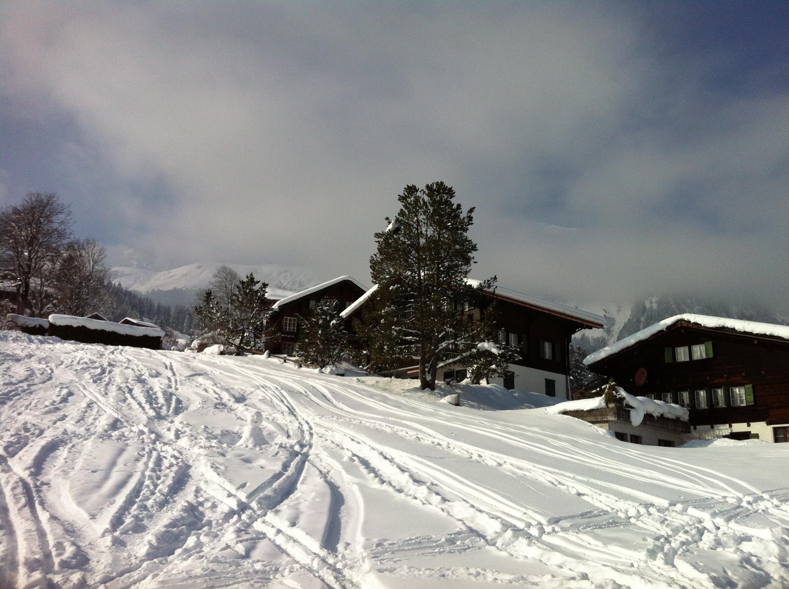 Schlittelpiste vor dem Haus Schlittelpiste vor dem Haus