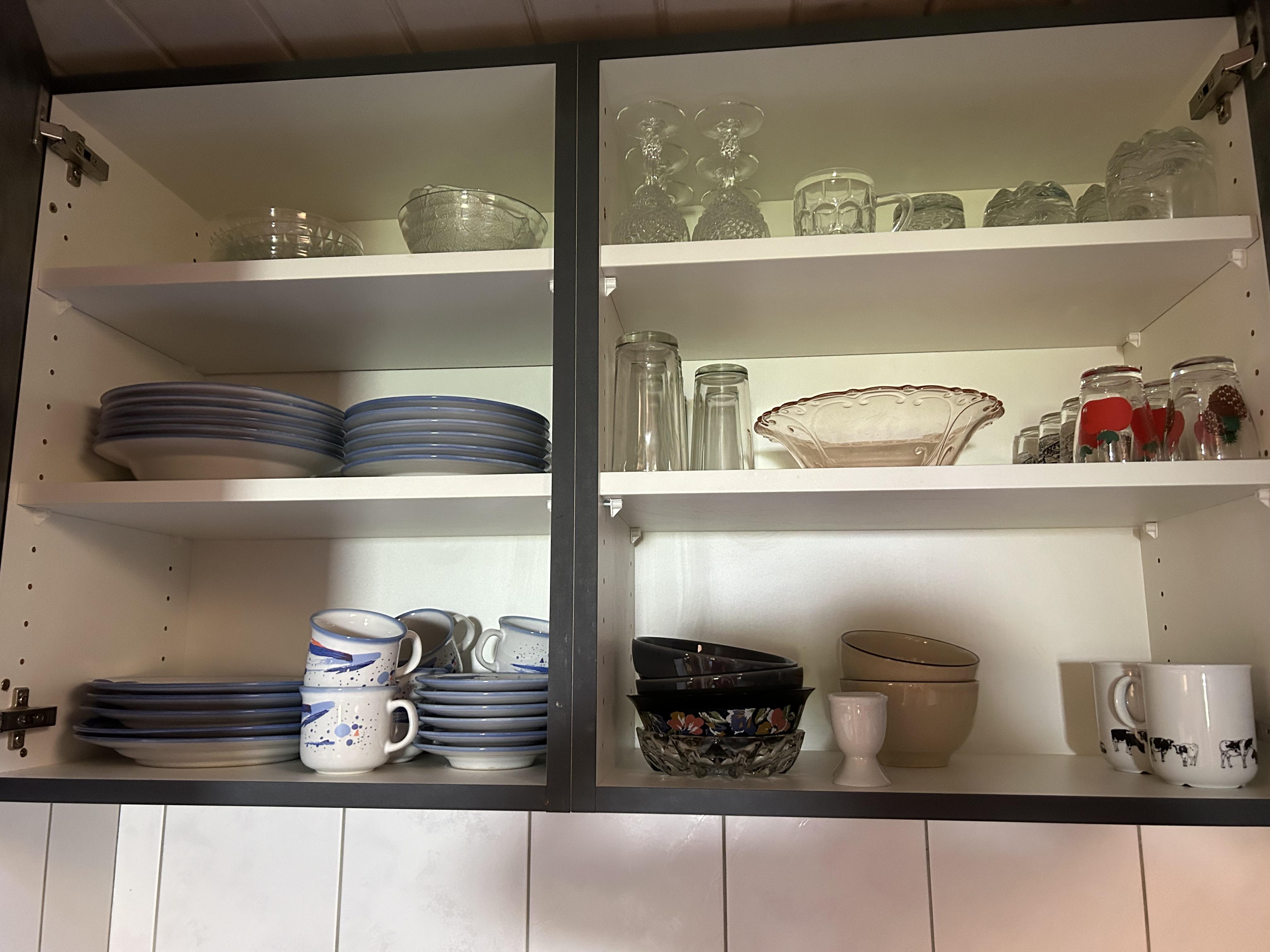 Blick in die Küchenschränke Blick in die Küchenschränke