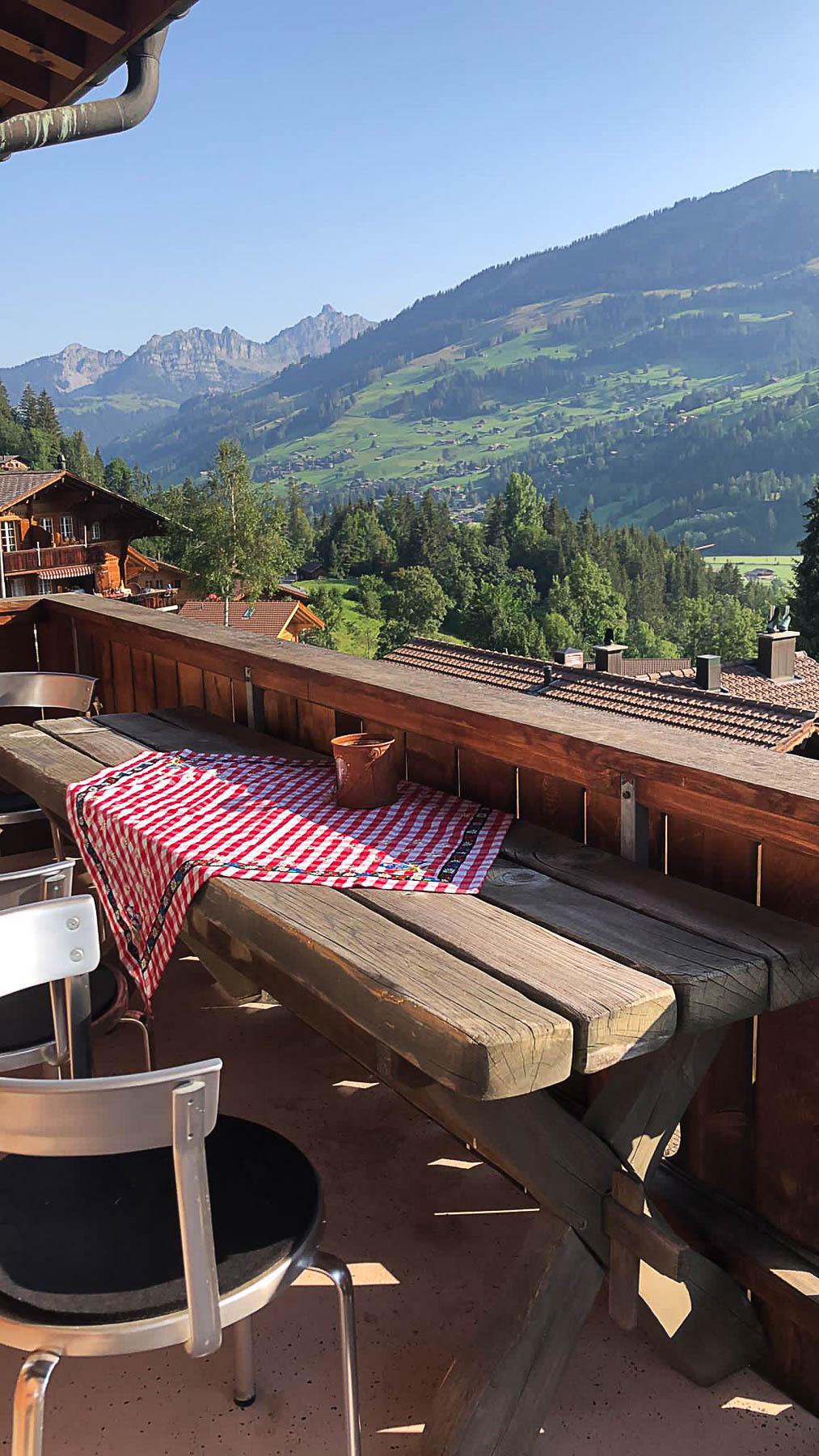 Der Balkon mit Blick Richtung Nordosten Der Balkon mit Blick Richtung Nordosten