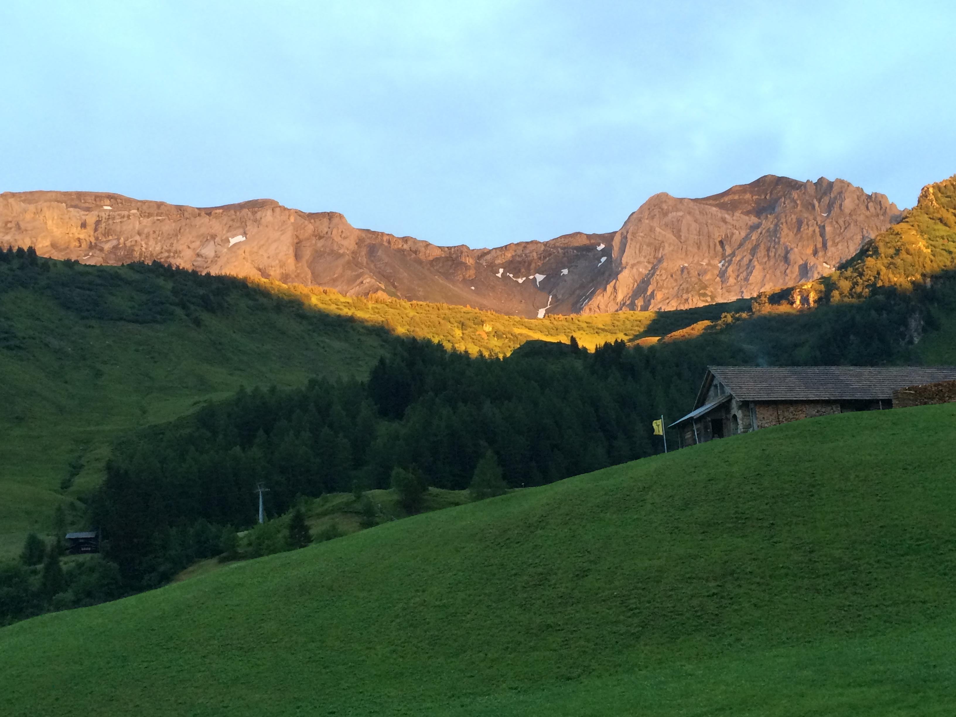 Morgenstimmung vom Chalet aus Morgenstimmung vom Chalet aus