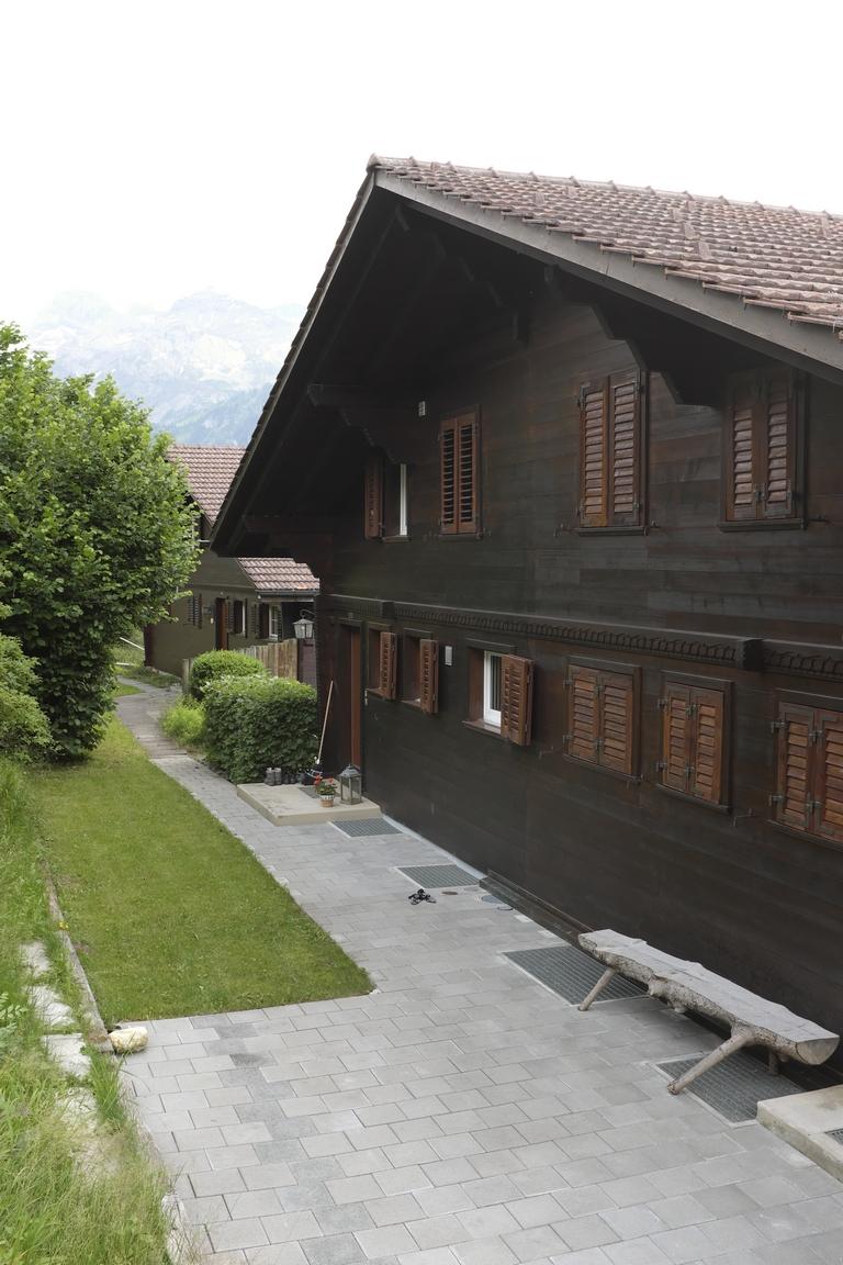 Die Rückseite des Chalet Berberis Die Rückseite des Chalet Berberis