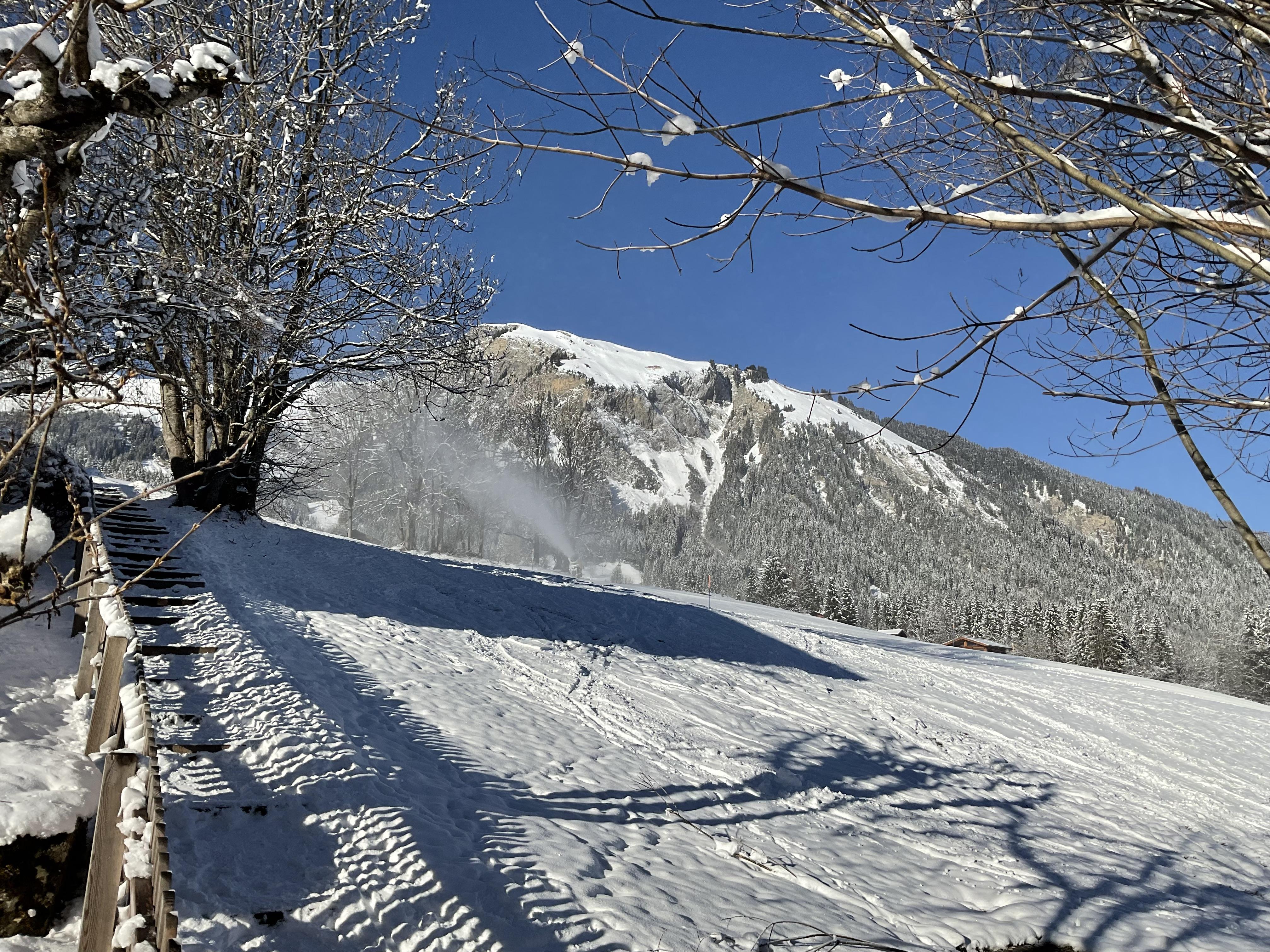 Aussicht Richtung Skihang Aussicht Richtung Skihang