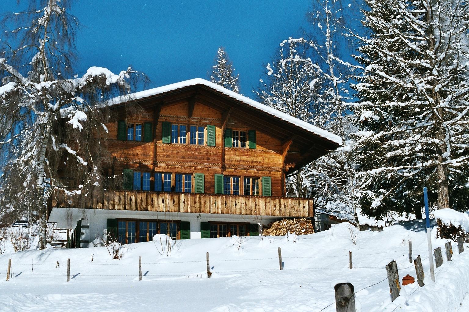 Chalet im Winter Chalet im Winter