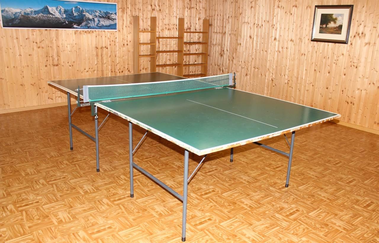 Pingpongtisch im Hobbyraum Pingpongtisch im Hobbyraum