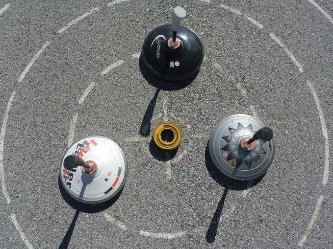 Asphaltstockschießen im Römerpark