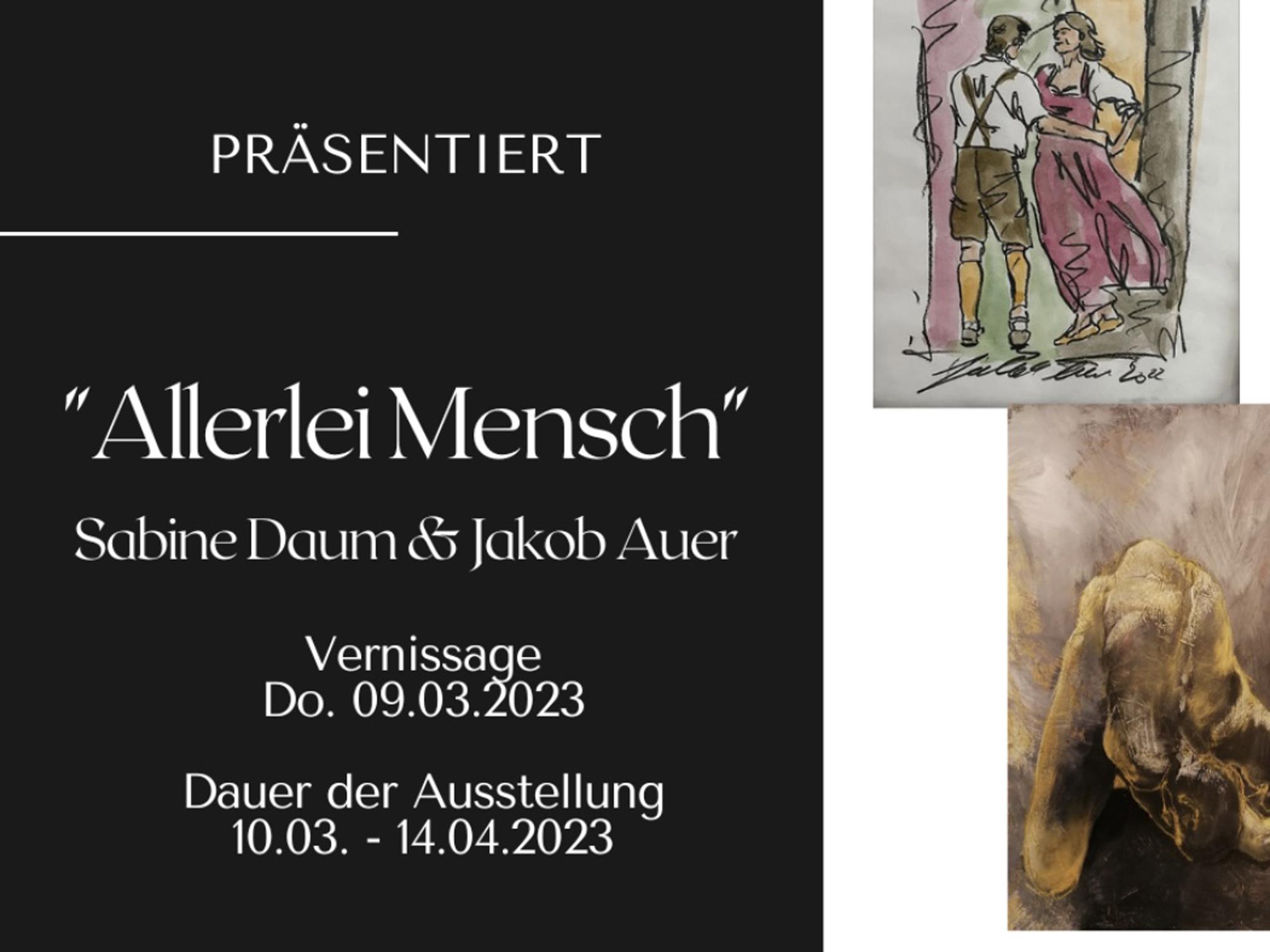 Ausstellung: Sabine Daum & Jakob Auer 