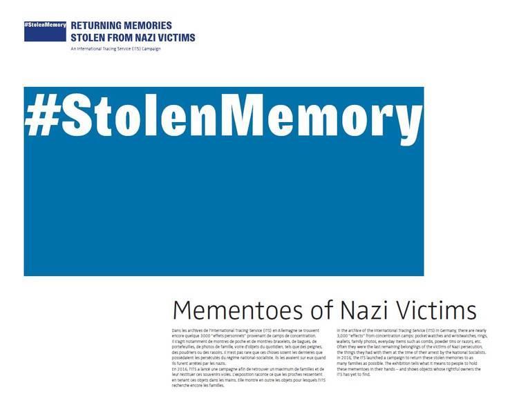 Stolen Memory - Returning Memories Stolen from Nazi Victims