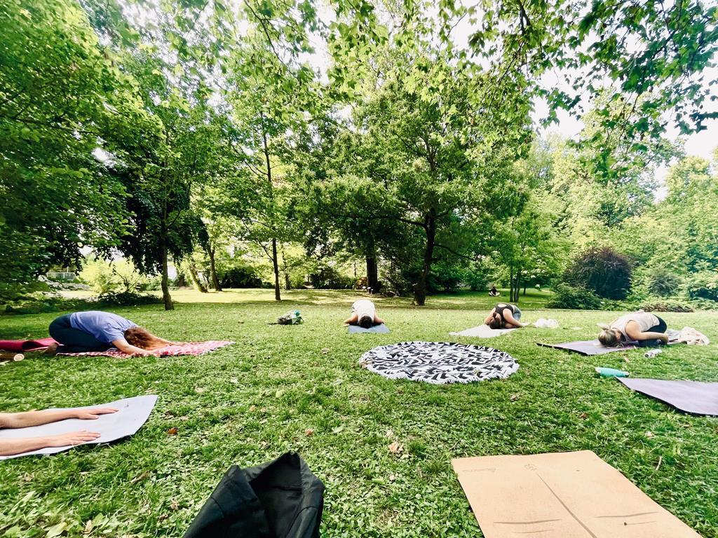 Outdoor Yoga Botanischer Garten