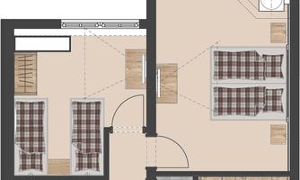 Grundriss Familiensuite Kaiserblick