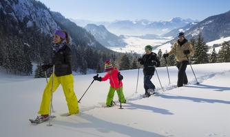 Kaiserwinkl, Winterurlaub, Schneeschuhwandern