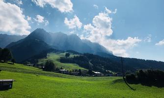 Living 9, Blick Terrasse Zahmer Kaiser