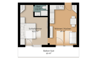 Grundriss Appartement Emma