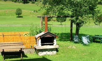 garden with BBQ