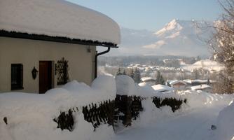 Chalet nördl. Eingang Sicht nach Westen