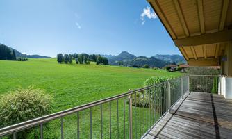 Ferienhaus Schwendt Aussicht Balkon