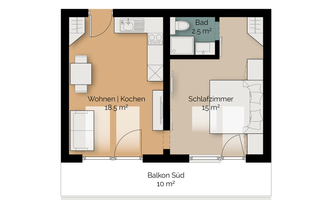 Grundriss Appartement Frieda