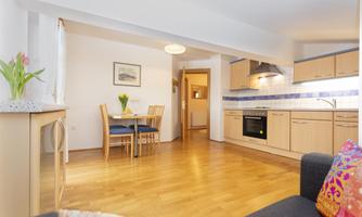 Ferienwohnung Walchsee Küche Panorama