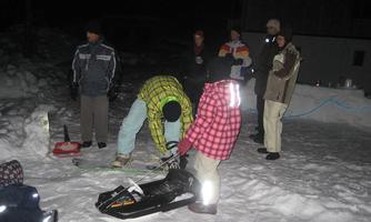 Winterspass, direkt vorm Haus