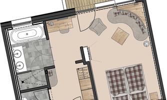 Grundriss Chalet Theresia Deluxe