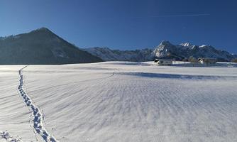 Schneeschuhwandern direkt vom Haus