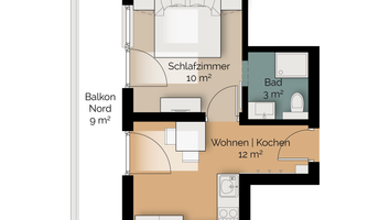 Grundriss Appartement Hansi