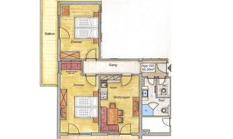 Grundriss 3-Zimmer-App 103