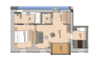 Plan mittleres Appartement (KAT II)