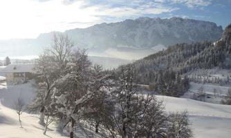 Die wunderbare Aussicht auf den Zahmen Kaiser