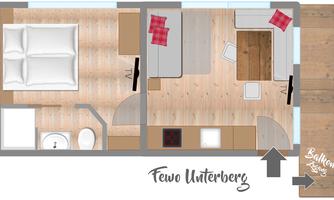 Ferienwohnung Unterberg Grundriss