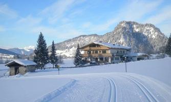 Cross-country ski run direct at our house