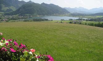 Blick auf Walchsee vom Balkon
