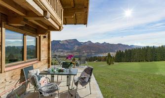 Panorama Lodge Terrasse mit Seeblick
