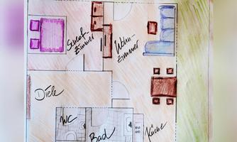 Grundriss Apartment Saibling Fischerwirt Walchsee