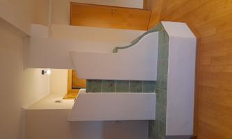 gemütlicher Kachelofen