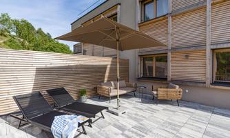 Kaiserwinkl Hideaway Terassenansicht