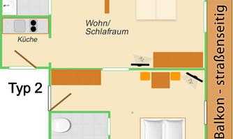 Grundriss Typ II (Beispiel)