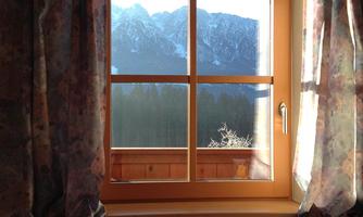 Ausblick vom Zimmer - Balkon nur teilweise