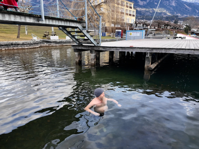 Kaltbadeplatz im Strandbad Seeboden