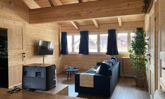 Sofa with TV flat