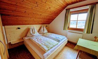 A bedroom (double room) of the holiday apartment Seeblick