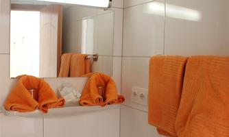Modern bathroom with separate WC.