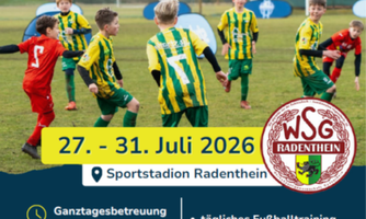 Ein Fußballcamp für Kinder im Sportstadion Radenthein. Es findet vom 27. bis 31. Juli 2026 statt und bietet umfassende Betreuung und Training.