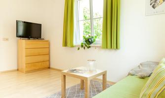 Fewo Typ B - Wohnbereich mit TV