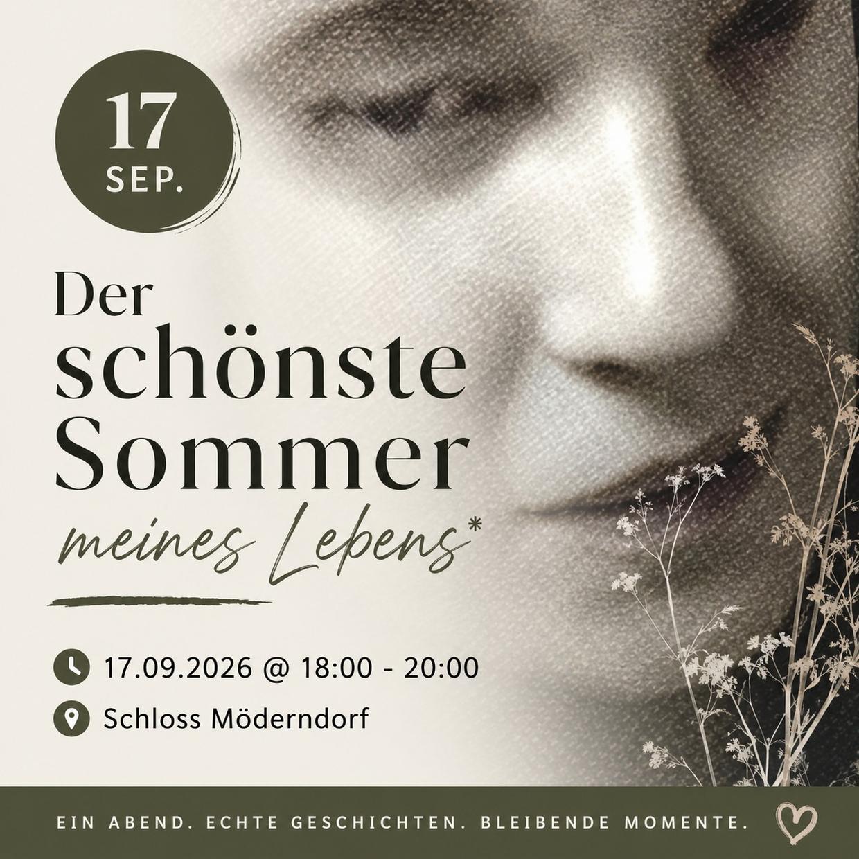 Der schönste Sommer meines Lebens, 17. September 2026, Schloss Möderndorf