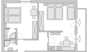 Grundriss A55m²