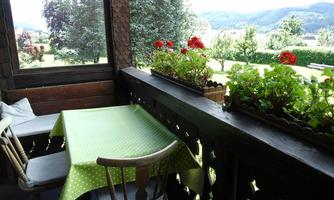 Ausblick Balkon